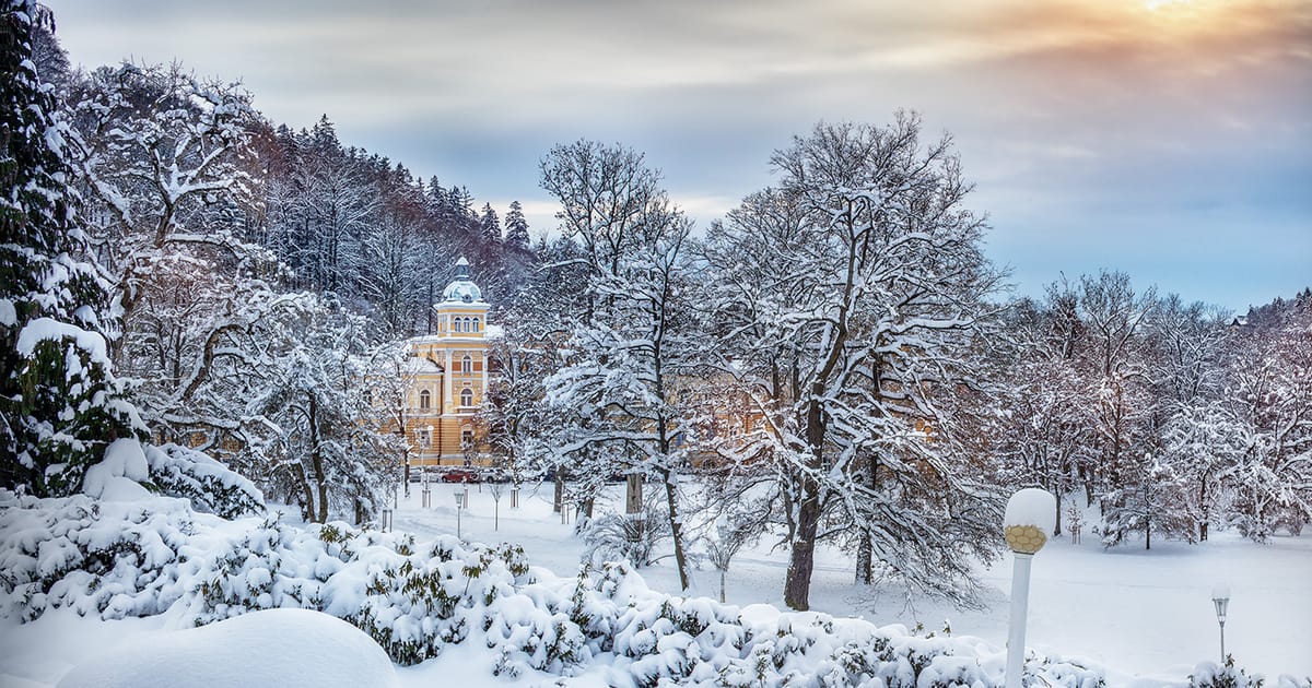 Winter in Marienbad: Warum die kalte Jahreszeit die beste Kurzeit ist