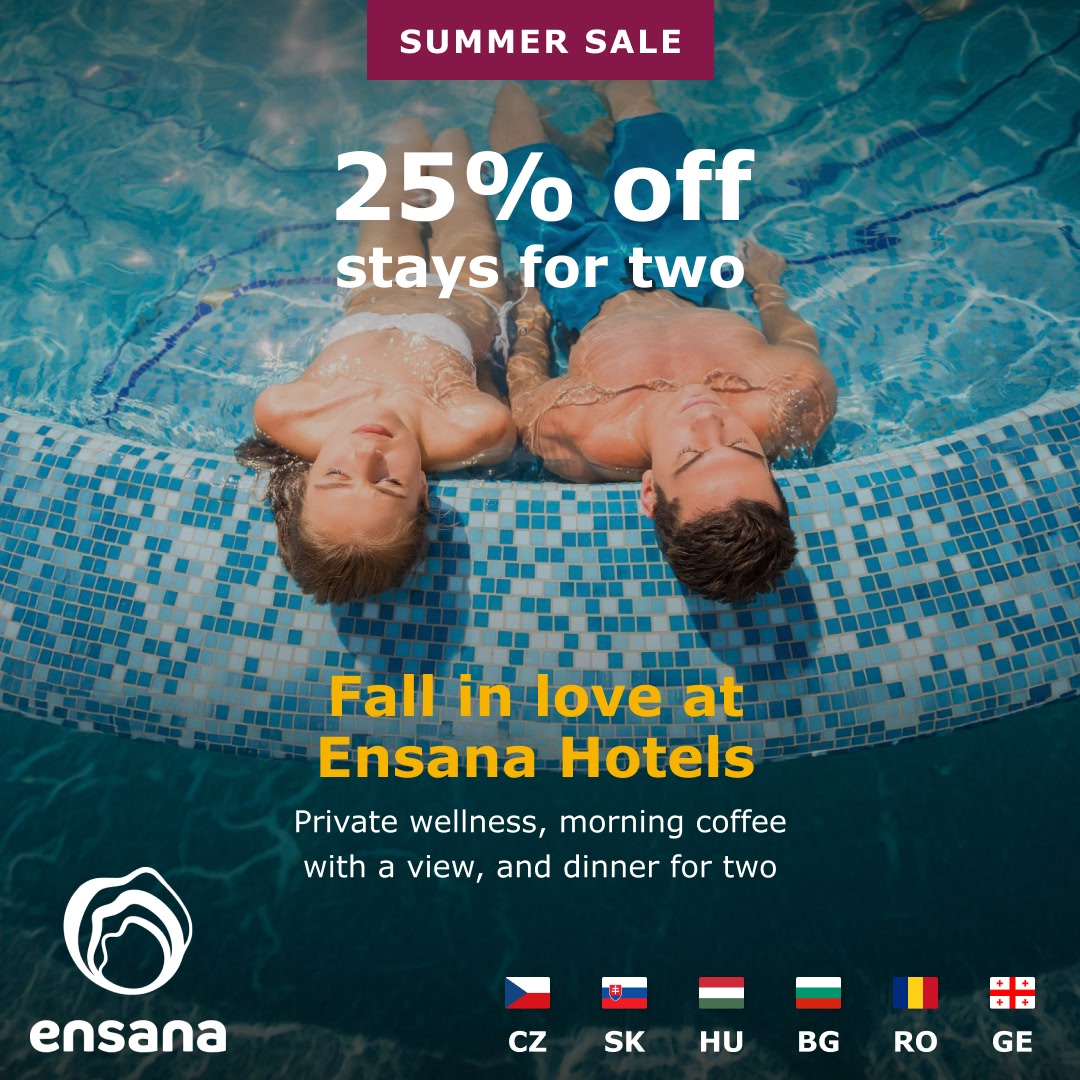 Summer Sale — 25% off stays for two at Ensana Hotels